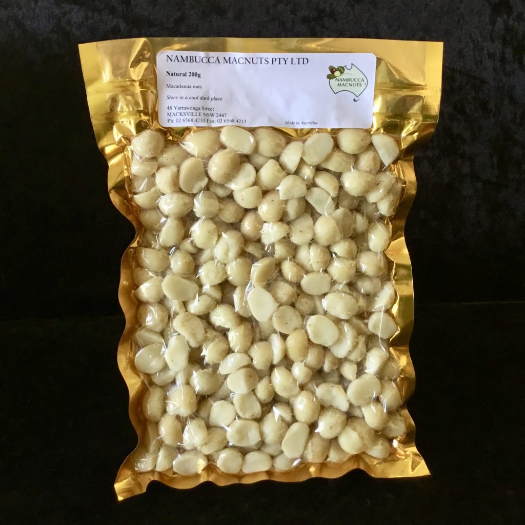 Natural Macadamias - 200g - Nuts, Snacks & Fresh Flowers