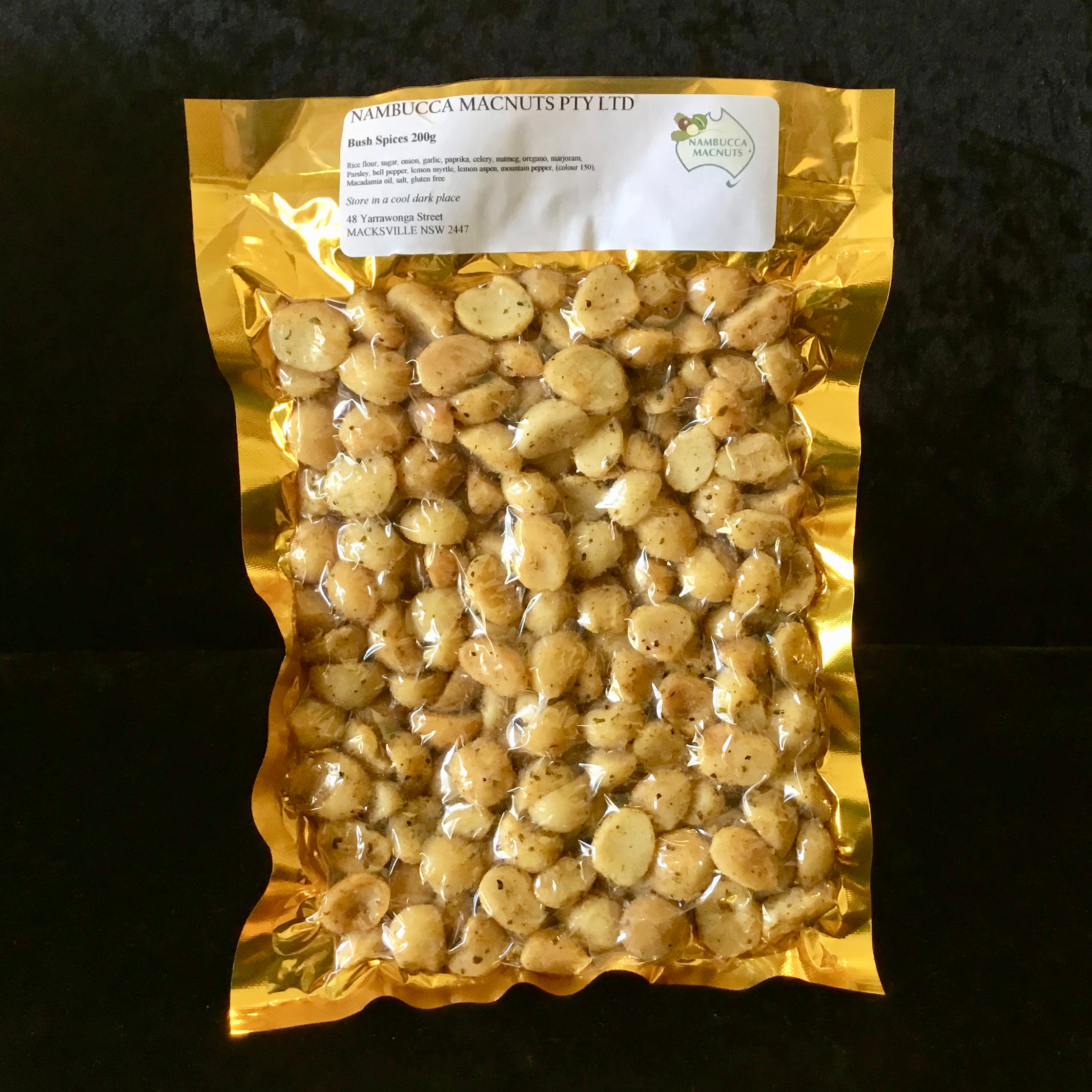 Bush Spices Macadamias - 200g 2 Bush Spices Macadamias - 200g